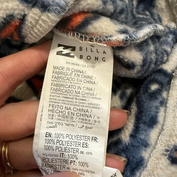 Billabong Adventure Division Fleece 1/4 Zip Pullover Men's Medium Southwestern - Picture 9 of 11